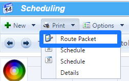 Print - Route Packet