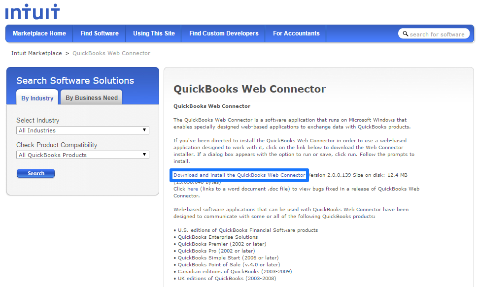 Web Connector Download